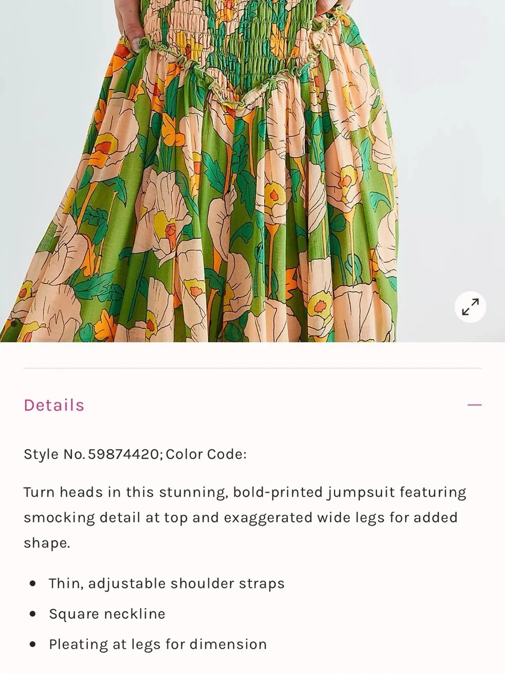 Free People Sophia Jumpsuit in Avocado Combo